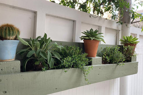 Recycled Pallet Herb Planter